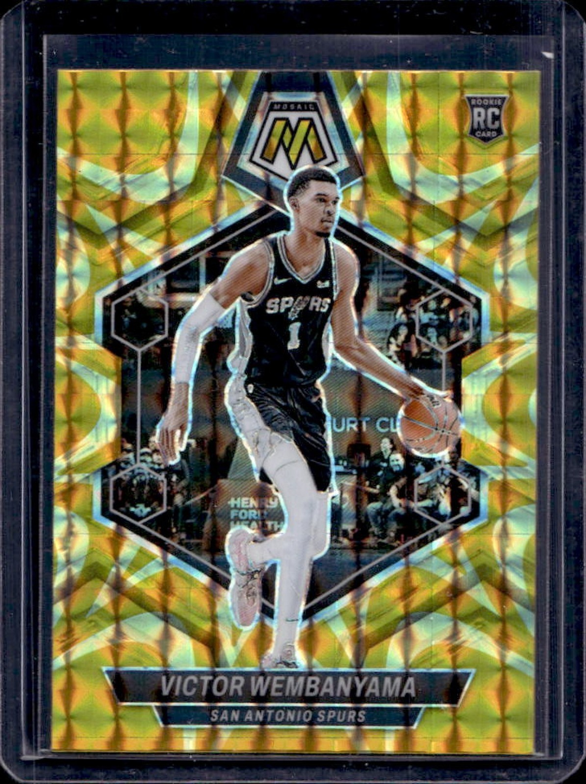 Victor Wembanyama 2023 Mosaic #238 Reactive Yellow Price Guide