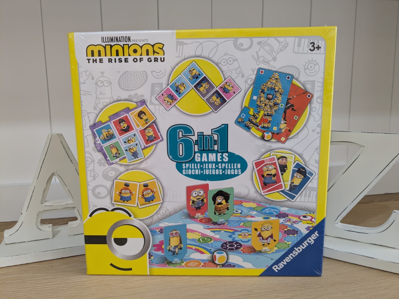 Minions The Rise Of Gru 6 in 1 Board Game Ravensburger New and Sealed