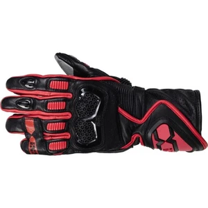 Ixs RS-200 2 Motorcycle Leather Gloves Ce Mens Black Red