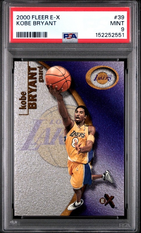 Kobe Bryant 2000 Fleer E-X #39 PSA Mint 9 HOF Lakers Black Mamba