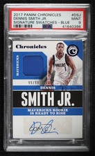 2017-18 Chronicles Signature Swatches Blue 99/99 Dennis Smith Jr PSA 9 Auto tj0