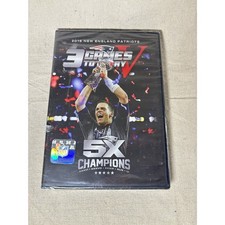 3 Games to Glory V 2016 New England Patriots NFL Football 5x Champions 3-DVD