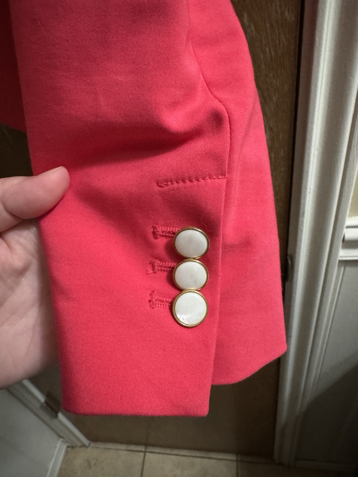 Zara Basic Single Button Blazer Jacket Size XS Fu… - image 5