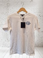 Genuine New Louis Vuitton LV Patch T shirt 1ABT4I Women White Size Small