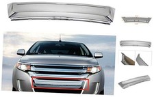 Front Lower Bumper Chrome Grille Moulding Replacement for 2011 2012 2013 2014