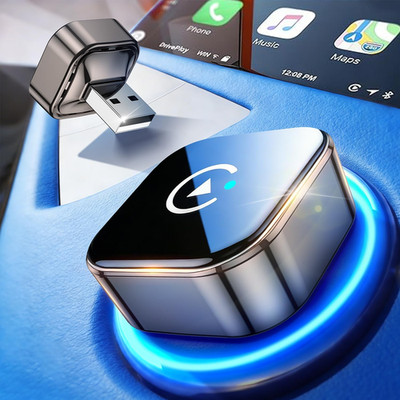 2026 Upgrade Wireless Carplay Adapter UK, Konvertieren Kabelgebunden zu Wireless Carplay & An