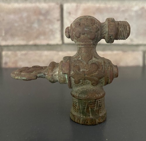 VINTAGE BRASS ORNATE PETCOCK STEAM/GAS VALVE -STEAMPUNK