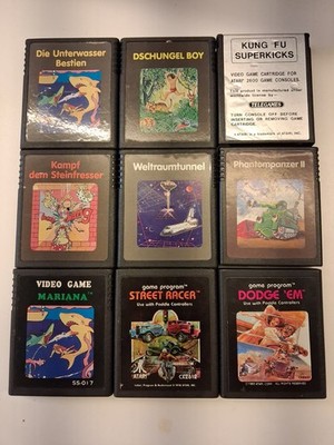 Atari VCS 2600 Spielesammlung Konvolut 15 Spiele