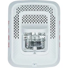 System Sensor SPSWL Wall Mount Speaker Strobe - Clear Lens, White