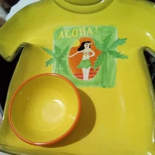 Kitschy Dennis East Aloha T-Shirt Chip and Dip Set