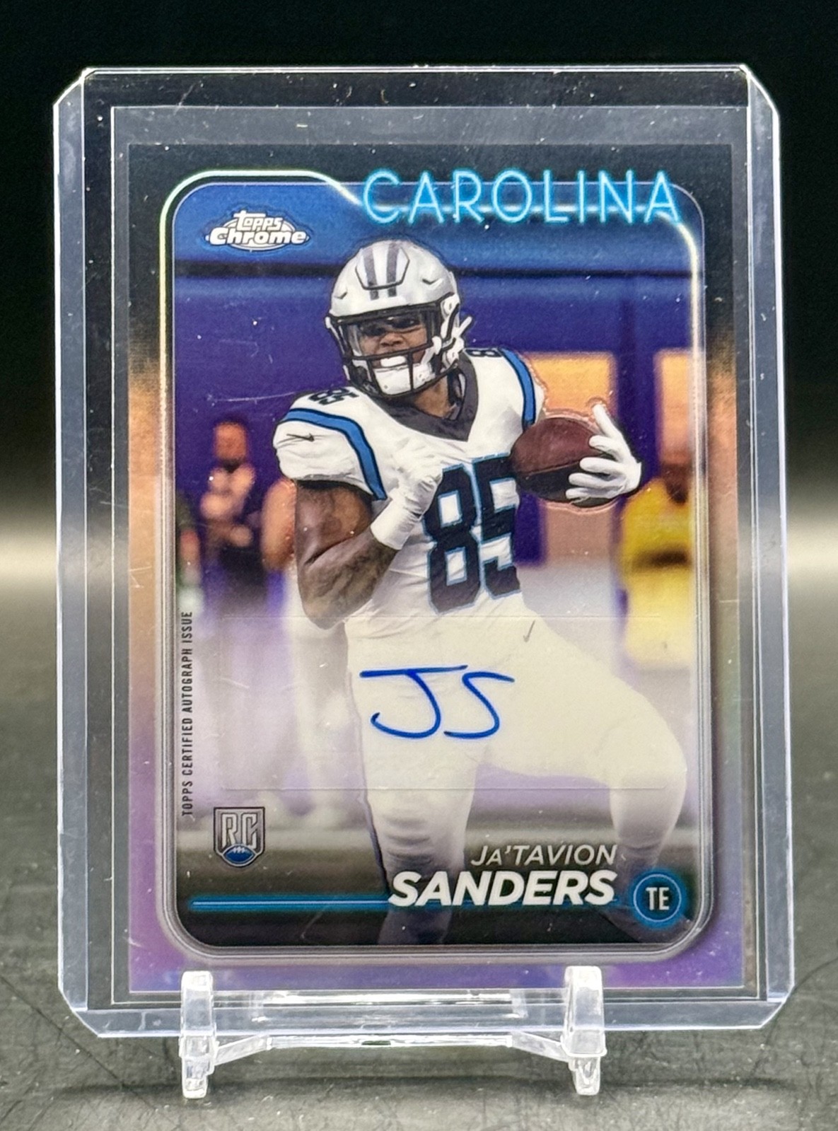 Ja'Tavion Sanders Topps Chrome Rookie Autographs Variations #RAJSA Base