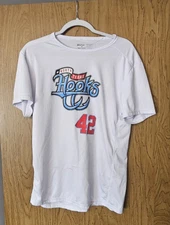 NTX Corpus Christi Hooks Baseball White Dri-Fit T-Shirt Size M Mens #42
