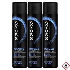 Syoss Hairspray Volume with Vitamin Complex No.4 400ml Pack of 3