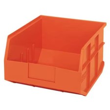 Quantum Storage Systems Ssb425or Shelf Storage Bin, Polypropylene, Orange, 7 In