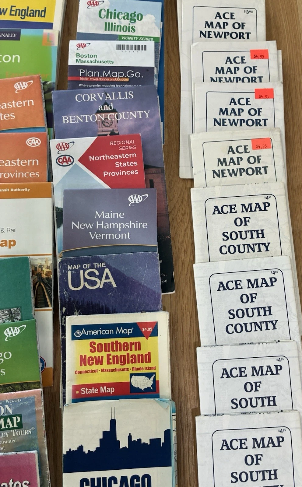 Lot of 78  Vintage USA Road Maps - New England, Oregon, Chicago, Tamps,USA, etc. image 12