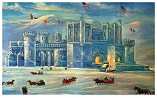 Vintage Postcard Leadville Ice Palace Colorado Historical