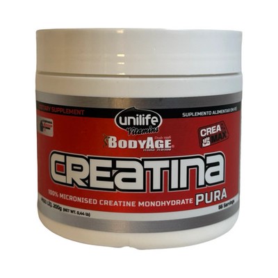 Unilife BodyAge 100% Micronized Creatine Monohydrate   200g (66 Servings)