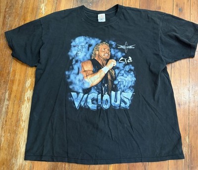 RARE SID VICIOUS PSYCHO SID WCW RULER OF THE WORLD VINTAGE SHIRT 1990s  XXL Y2K