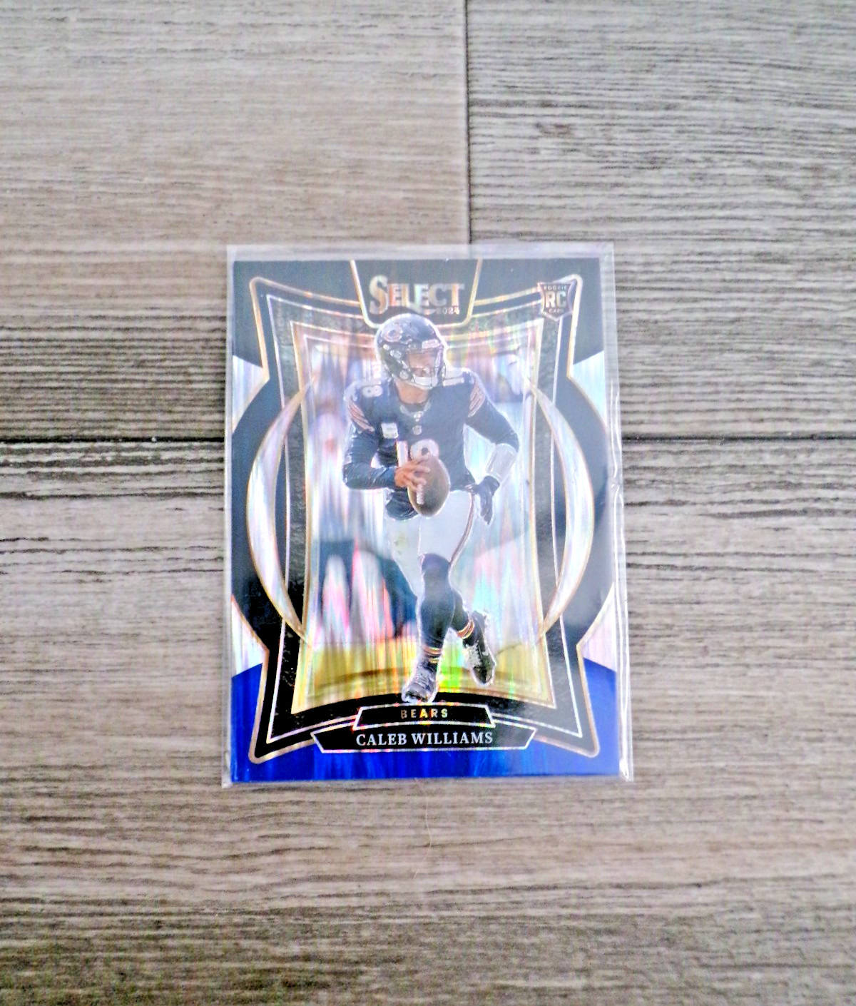 2024 Panini Select #25 Caleb Williams Black & Blue Prizm Shock