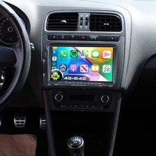 9'' Für VW Polo 6R 6C V 2009-2017 Navi 4+64GB Apple CarPlay Android 15 Autoradio