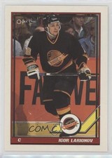 1991-92 O-Pee-Chee Igor Larionov #480 HOF 0il7