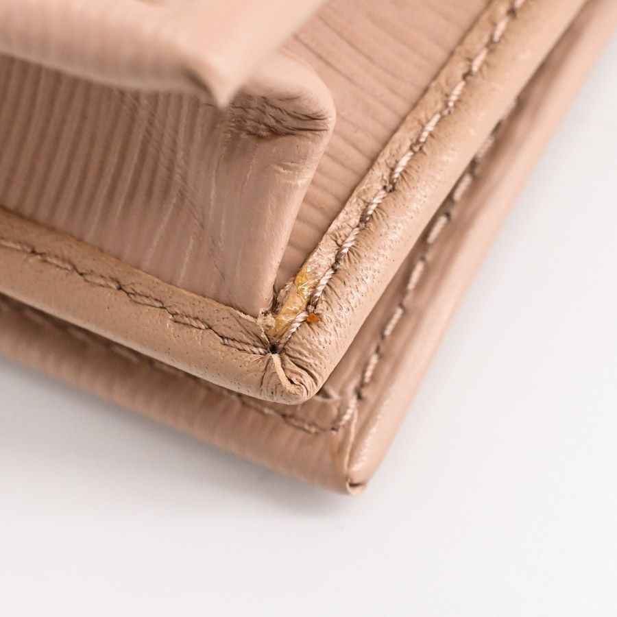 PRADA Card Case Beige Leather 1MC122 Used AB thumbnail 6