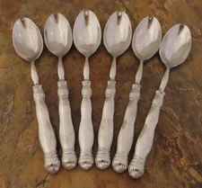 Southern Living Gallery Set of 6 Oval Soup Spoons SLAH Stainless Flatware Lot T