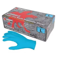 Mcr Safety 6015Xl Disposable Nitrile Gloves, Food Grade, Palm Thickness 4 Mil,