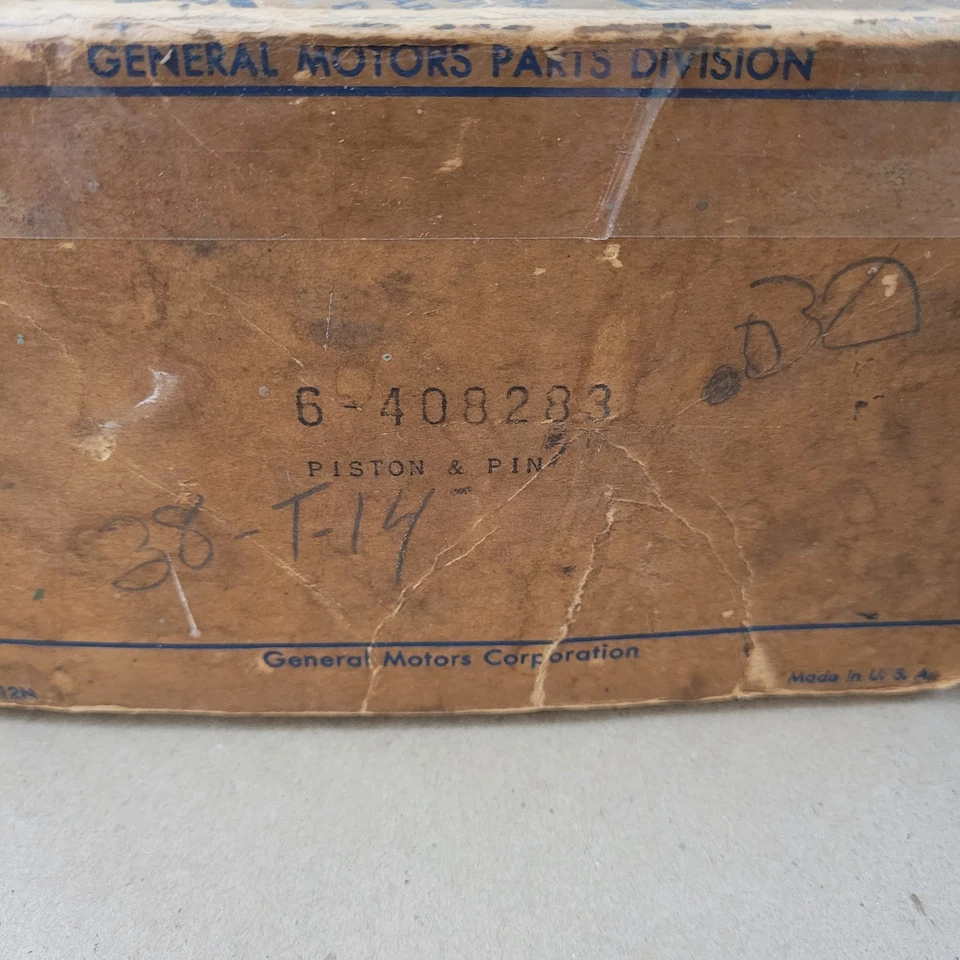 6 nuevos pistones NOS GM Bohnalite .030 de gran tamaño 1937-1940 Oldsmobile 6 cilindros Foto 4 de 4