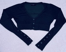 BY LAETITIA Bolero Jäckchen Melange Grau Gr. 176 / 38 / M Mädchen Damen 