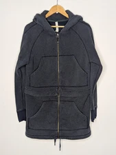 Lululemon Long & Short Of It Jacket Double Zip Up Fleece Jacket Size 10 AU