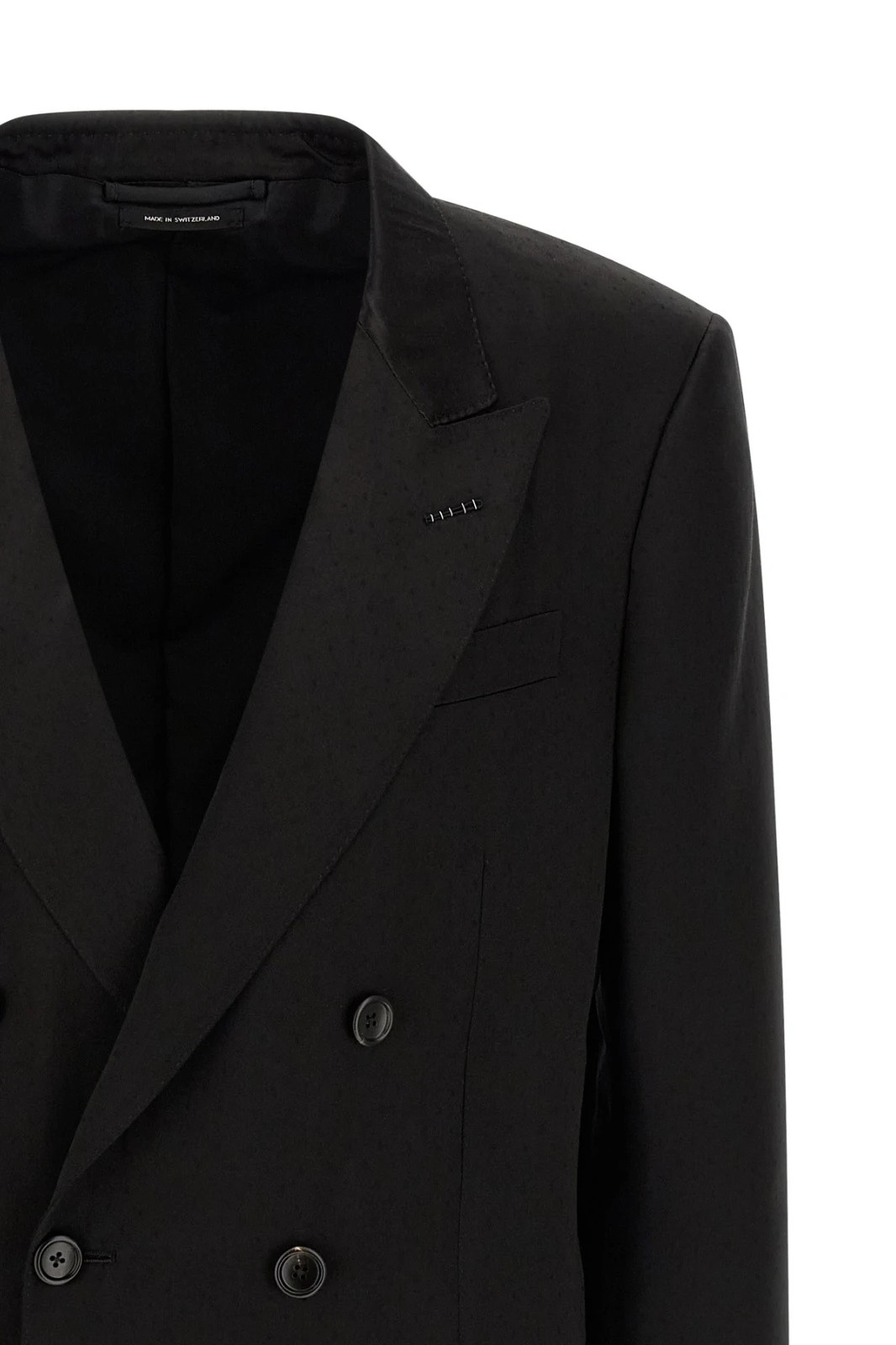 TOM FORD Tone-on-tone Polka Dot Black Blazer New & Authentic image 3