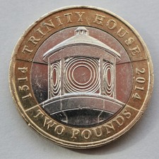 British 2014, Trinity House, Two Pound Coin. £2 Coin (W01).