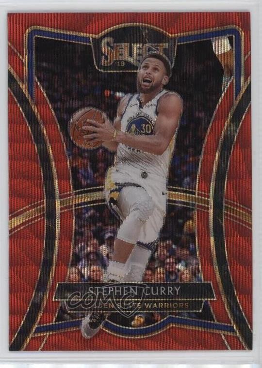2019-20 Panini Select Premier Level Tmall Red Wave Prizm Stephen Curry #119 4f5