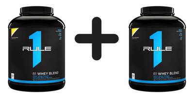 2 x Rule One R1 Whey Blend, Frozen Banana - 2210g (45,25 EUR/kg)