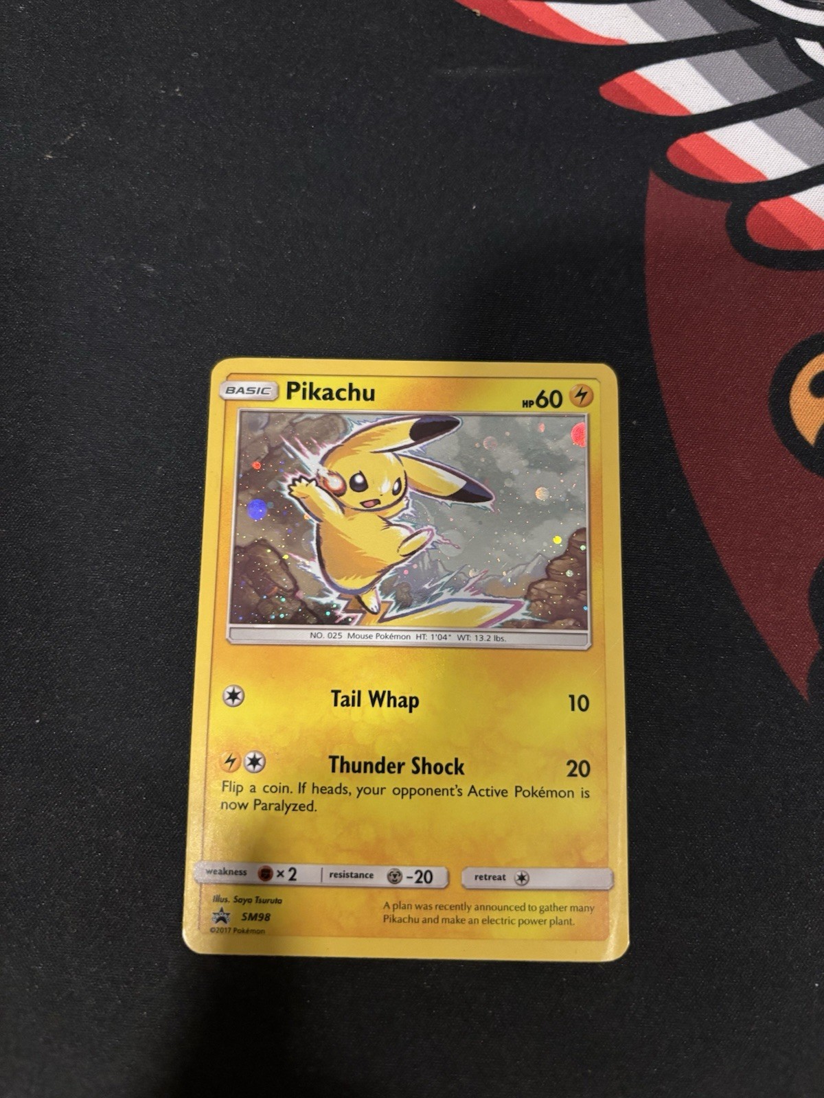 Pokémon Pikachu Holo SM98 Black Star Promo 2017 Card NM Condition