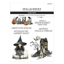 Spellbinders stay spooky transfer rub on set ...