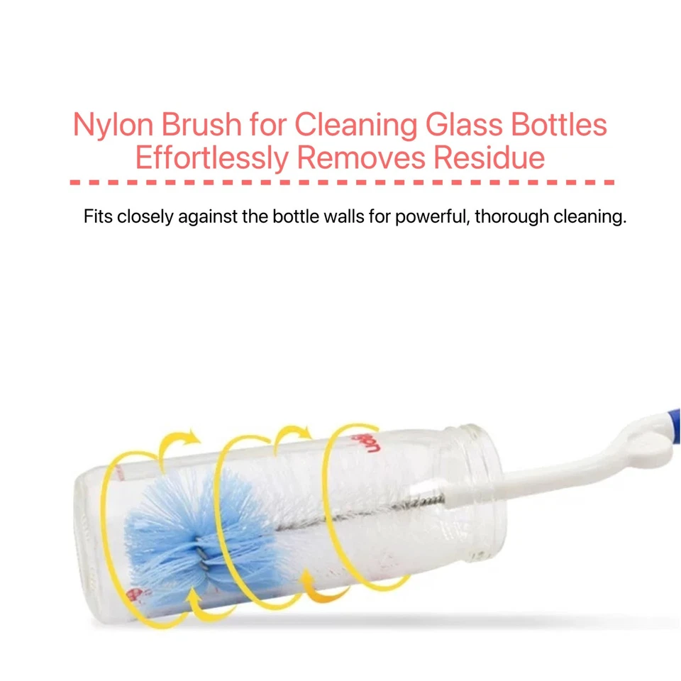 Escova de náilon para mamadeira e mamilo Pigeon Baby – rotação 360° - Imagem 2 de 4