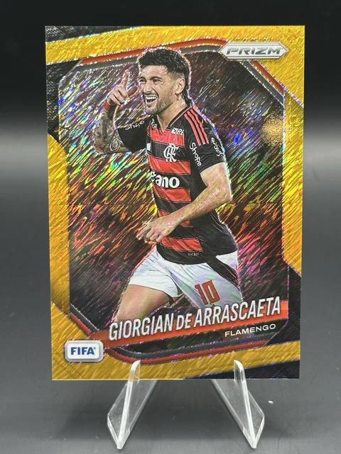 2025-26 Panini Prizm FIFA Giorgian De Arrascaeta Flamengo Gold Shimmer /3