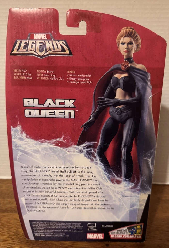 Hasbro Marvel Legends Black Queen 2007 Toys R Us Exclusive 6" Action Figure New - Image 2 of 4