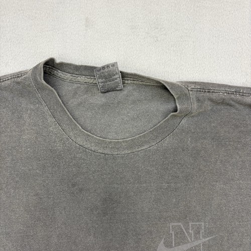 Vintage Nike Shirt Mens XXL Gray Made In USA Swoosh Faded 90s Y2K Short Sleeve T - Picture 4 of 11
