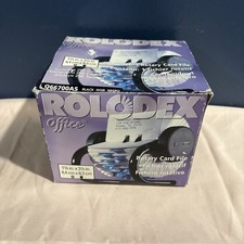 Rolodex 66700 Rolodex Open Rotary Card File 250 1-3/4 x 3 1/4 Cards Black Finish