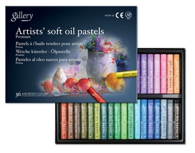 Gallery Soft Oil Pastel for Artist Premium 36 Colors Drawing MOPV36