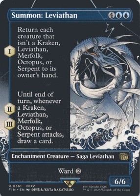 MTG Summon: Leviathan (Borderless) Normal NM FINAL FANTASY Magic 361