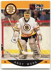 1990-91 Pro Set #10 Andy Moog Boston Bruins