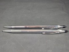 Vintage Cross Century chrome pen and pencil set