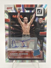 2023 Donruss UFC Damon Jackson /99 RATED ROOKIE HOLO LASER AUTOGRAPH RC J