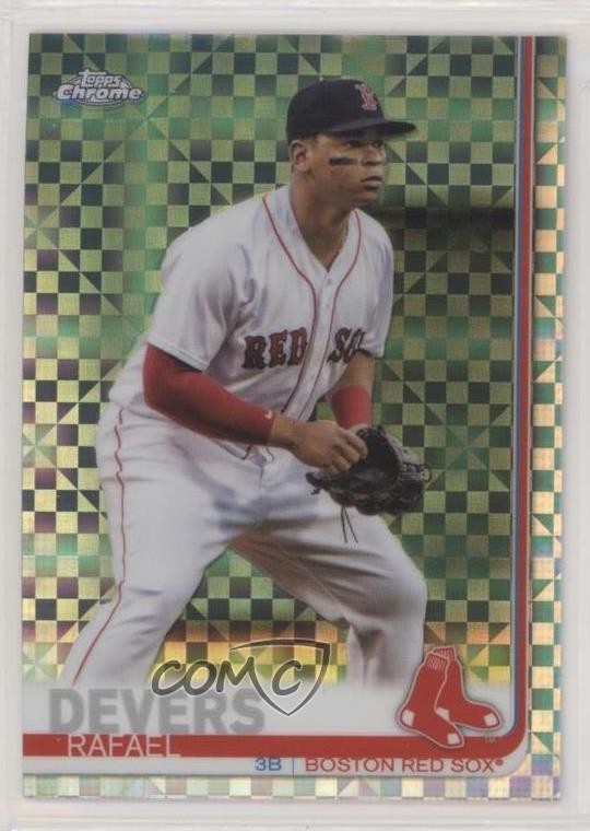 2019 Topps Chrome Mega Box X-Fractor Rafael Devers #184