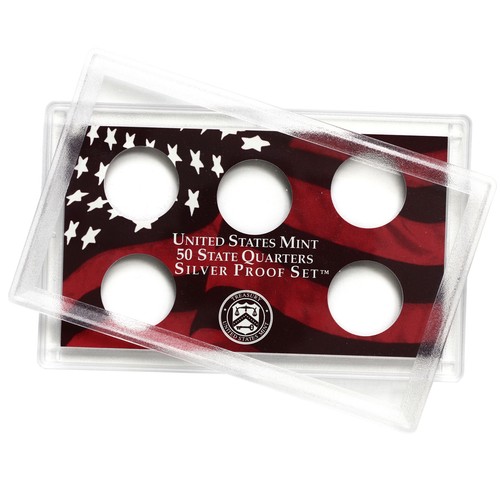 Empty Plastic Lens With Red Insert Holds 5 Quarters