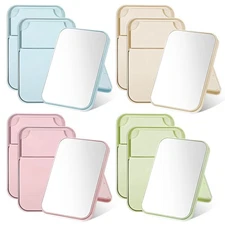 SHENLIU 12 Pack 8" Desktop Makeup Mirror, Portable Folding Vanity Mirror with...